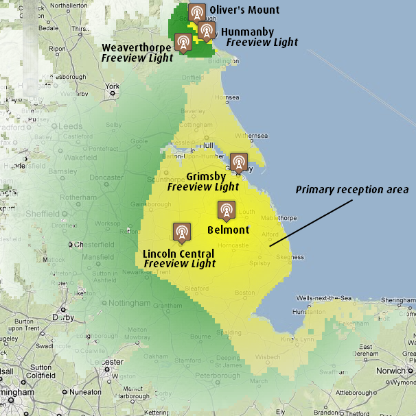 Belmont and Olivers Mount transmitter groups