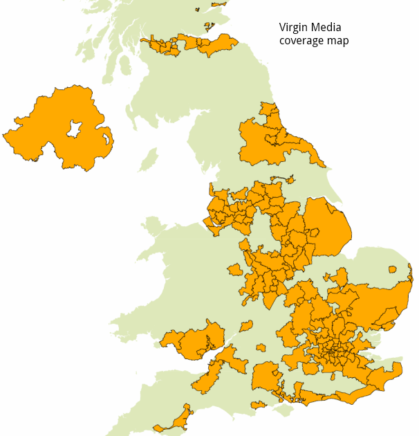Virgin Media Coverage Map